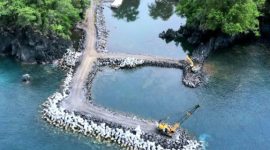 Progres Pekerjaan Dermaha Hiri. (Istimewa)