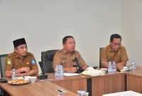 Rapat Koordinasi Persiapan Penyampaian RAPBD di Kantor Bappelitbangda Kota Ternate. (Rakyatmu)