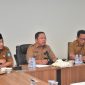 Rapat Koordinasi Persiapan Penyampaian RAPBD di Kantor Bappelitbangda Kota Ternate. (Rakyatmu)