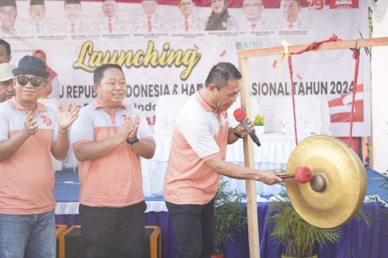 Pjs Wali Kota Ternate Tahmid Wabah bersama Sekda Rizal Marsaoly Hadir Acara Launching Peringatan HUT PGRI ke-79 dan HGN tahun 2024. (Istimewa)