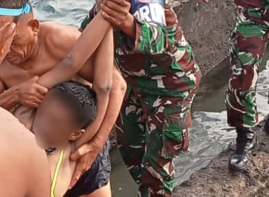 Pria 38 Tahun di Temukan Meninggal Dunia di Pantai Falajawa Dua, Kota Ternate. (Rakyatmu)