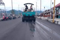 Proses Pekerjaan Ruas Jalan Kawasan Kuliner Kota Rempah. (Istimewa/Rakyatmu)