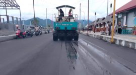 Proses Pekerjaan Ruas Jalan Kawasan Kuliner Kota Rempah. (Istimewa/Rakyatmu)