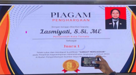 Piagam Penghargaan Lasmiyati Hoda. (Istimewa)