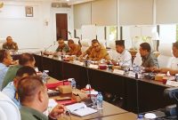 Rapat koordinasi persiapan Latihan Integrasi Taruna Wreda Nusantara (Latsitardanus) ke 45 yang dipimpin oleh Letjen TNI Rudianto Danjen Akademi TNI, di Mako Akademi TNI Cilangkap, Jakarta Timur. (Istimewa)