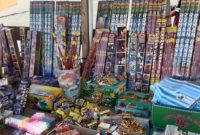 Kembang Api di Pasar Basanohi Sanana, Kepulauan Sula. (Rakyatmu))
