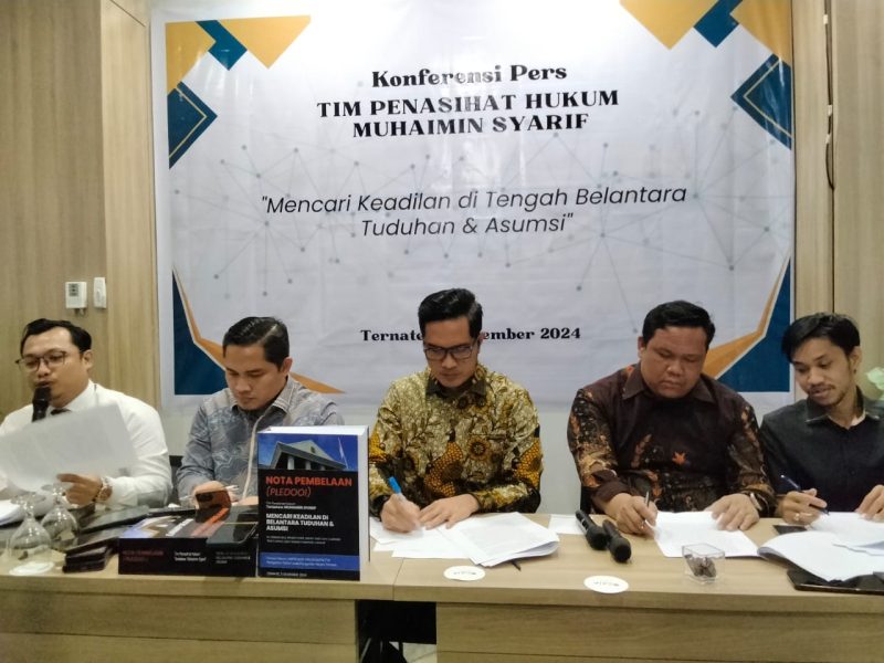 Kuasa hukum terdakwa Muhaimin Syarif. (Tim)
