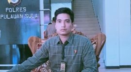Kasat Reskrim Polres Kepulauan Sula Iptu Rinaldi Anwar. (Rakyatmu)