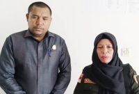Ketua Komisi III DPRD Pulau Taliabu Budiman L Mayabubun dan Kepala Dinas P3A, Mohrida Donsi. (Rakyatmu)