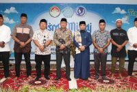 Foto Wali Kota Ternate bersama jajarannya di acara peringatan Isra Mi’raj yang digelar TP-PKK. (Istimewa)
