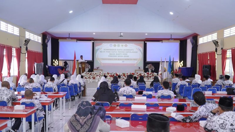 Konferensi Kerja Kota Persatuan Guru Republik Indonesia Kota Tidore Kepulauan ke-IV Tahun 2025. (Istimewa)