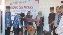 Peluncuran Pemeriksaan Kesehatan Gratis di Puskesmas Bobong, Pulau Taliabu. (Rakyatmu)