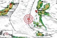 Titik lokasi gempa di Kota Tidore Kepulauan. Foto: BMKG