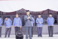 Wali Kota Tidore Kepulauan, Capt. H Ali Ibrahim Pimpin Apel Gabungan. (Dok. Humas for Rakyatmu)