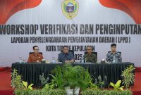 Workshop verifikasi dan penginputan Laporan Penyelenggaraan Pemerintahan Daerah Tahun 2025. (Istimewa)