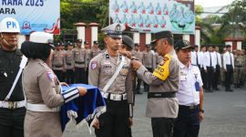 Apel Gelar Pasukan Operasi Keselamatan Kie Raha 2025. (Itimewa/Rakyatmu) 