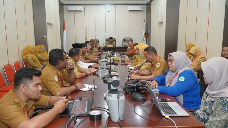 Rapat Koordinasi persiapan pelaksanaan program pemeriksaan kesehatan gratis. (Dok. Humas for Rakyatmu)