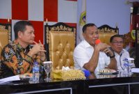Wakil Wali Kota Tidore Kepulauan Muhammad Sinen memimpin Entry Briefing bersama BPK RI Perwakilan Maluku Utara. (Istimewa)