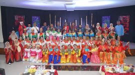 Sanggar Seni Rau Parada Foto Bersama Usai Peluncuran Art Performance Legu-Legu. (Dok.Humas for Rakyatmu)