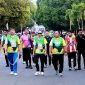 Sekda Kota Ternate Rizal Marsaoly bersama Kepala Kejaksaan Tinggi Maluku Utara Herry Ahmad Pribadi di Acara Adhyaksa Fun Run Malut 2025. (Dok. Humas for Rakyatmu)