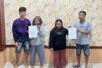 Dua Pasangan Bukan Suami Istri yang Diamankan Polisi. (Rakyatmu)