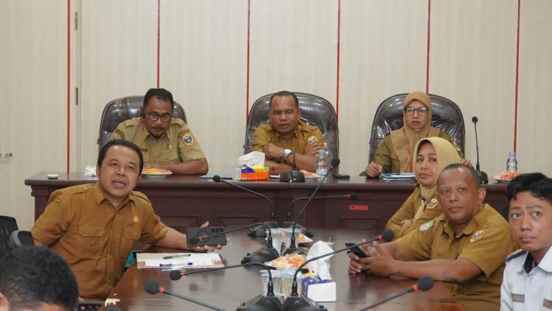TPID Kota Tidore Kepulauan mengikuti Rakor dengan Sekjen Kemendagri, Tomsi Tohir melaui virtual. (Dok. Humas for Rakyatmu) 