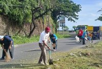 Kegiatan Jumat Bersih di Kecamatan Ternate Utara. (Rakyatmu)