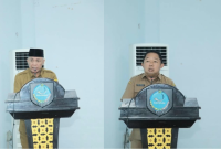 Wakil Wali Kota Ternate Nasri Abubakar dan Sekretaris Rizal Marsaoly. (Rakyatmu)