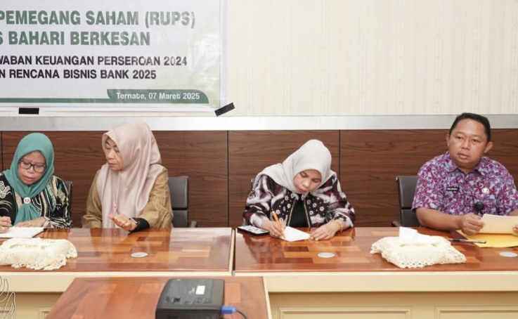 Rapat Umum Pemegang Saham untuk pertanggungjawaban laporan keuangan perseroan tahun 2024. (Humas for rakyatmu)