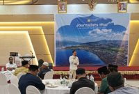 Media Relations Harita Nickel buka puasa bersama jurnalis Maluku Utara di Royal Resto, Ternate. (Rakyatmu)