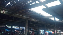 Kondisi Tempat Jualan Pedagang yang Dipindahkan Disperindagkop-UKM Kepulauan Sula. (Aryanto/Rakyatmu)