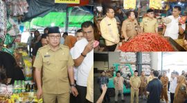 Wali Kota Ternate M. Tauhid Soleman Bersama TAPD Sidak ke Pasar dan Distributor. (rakyatmu)