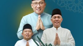 Wali Kota Ternate M. Tauhid Soleman, Wakil Wali Kota Ternate Nasri Abubakar, Sekda Kota Ternate Rizal Marsaoly. (Istimewa)