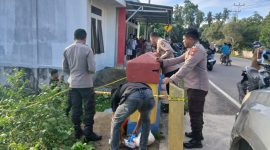 Penyidik Polres Kepulauan Sula Olah TKP. (RakyatMu)