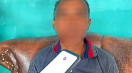 Korban yang dianiaya oknum Pegawai Dishub Kabupaten Kepulauan Sula. (Rakyatmu)