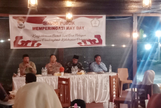 Dialog Publik Menyambut Hari Buruh pada 1 Mei 2025. (Rakyatmu)