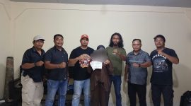 Pelaku Pencurian Emas yang Diamankan Polisi di Kota Ternate. (Rakyatmu)