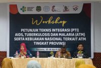 Workshop Petunjuk Teknis Integrasi AIDS, Tuberkulosis, dan Malaria di Batik Hotel, Kota Ternate. (Istimewa) 