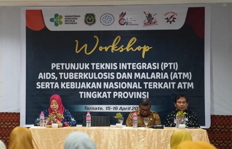 Workshop Petunjuk Teknis Integrasi AIDS, Tuberkulosis, dan Malaria di Batik Hotel, Kota Ternate. (Istimewa) 