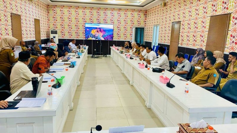 Pembahasan Ranwal RPJMD Kota Ternate di Kantor DPRD Kota Ternate. 