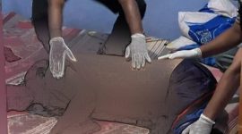 Mayat seorang mahasiswa saat ditemukan. (Rakyatmu/Istimewa)