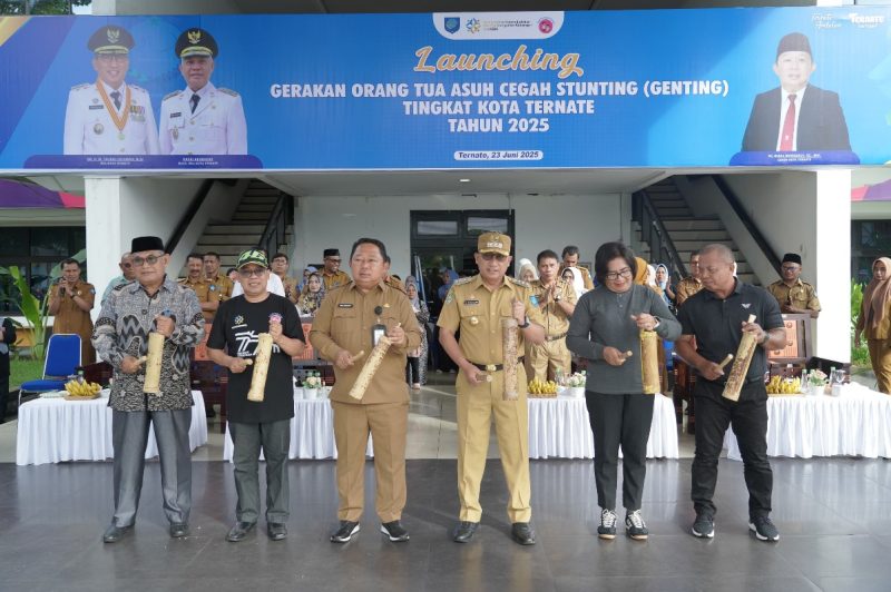 Launching Gerakan Orangtua Asuh Cegah Stunting Tingkat Kota Ternate dan Tindai Pemukulan Dolo-dolo.
