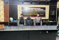 Pelaku dan Barang Bukti yang Diamankan Polda Maluku Utara