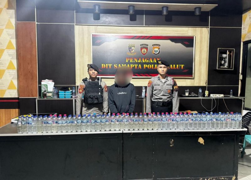 Pelaku dan Barang Bukti yang Diamankan Polda Maluku Utara