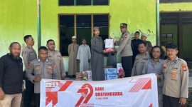 Polsek Sanana Memberikan Bantuan Sosial kepada Pondok Pesantren Al-Fatah