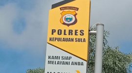 Polres Kepulauan Sula. (Rakyatmu)