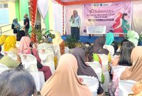Kepala Dinas Kesehatan Fhathiyah Suma saat membuka kegiatan Gerakan Ibu Hamil (Bumil) Sehat.