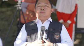 Sekda Kota Ternate, Dr. Rizal Marsaoly saat Memberi Sambutan di Kegiatan Pagi Ceria 