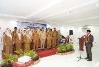 Suasana Pelantikan Pengurus Tim Pembina Posyandu Kota Ternate. (Ongky/Rakyatmu)