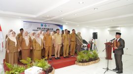 Suasana Pelantikan Pengurus Tim Pembina Posyandu Kota Ternate. (Ongky/Rakyatmu)